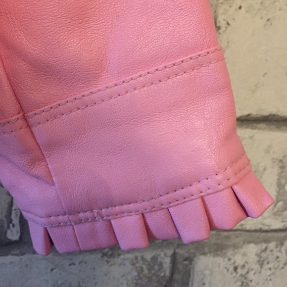 Guess Baby Girl’s Zip-Up Pleather Jacket 18 Months - Picture 4 of 6